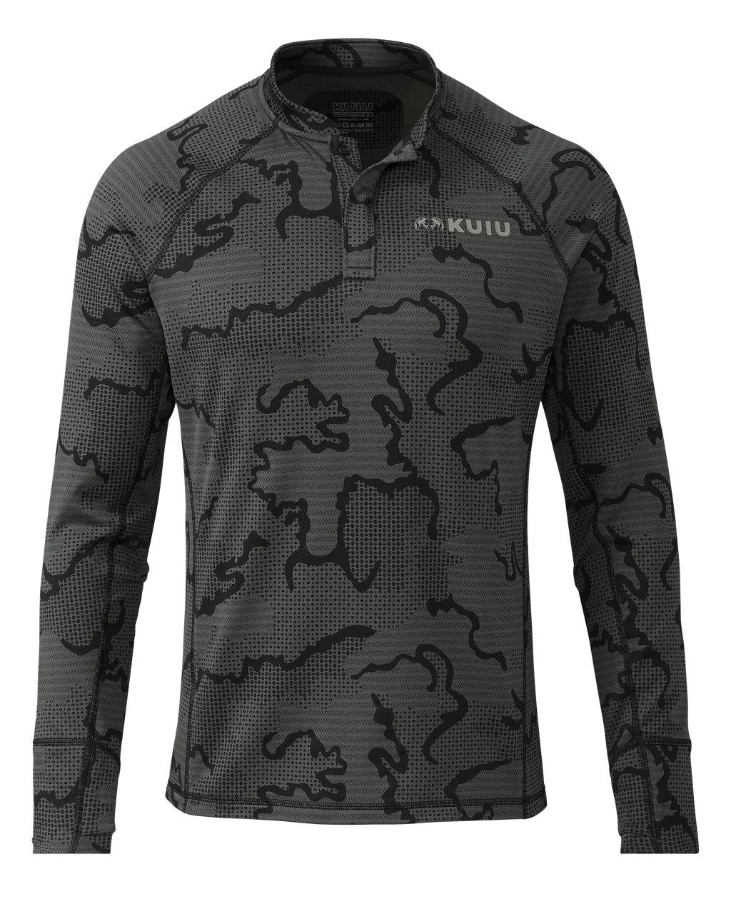 Ridgepoint Fleece Henley | Black Tonal