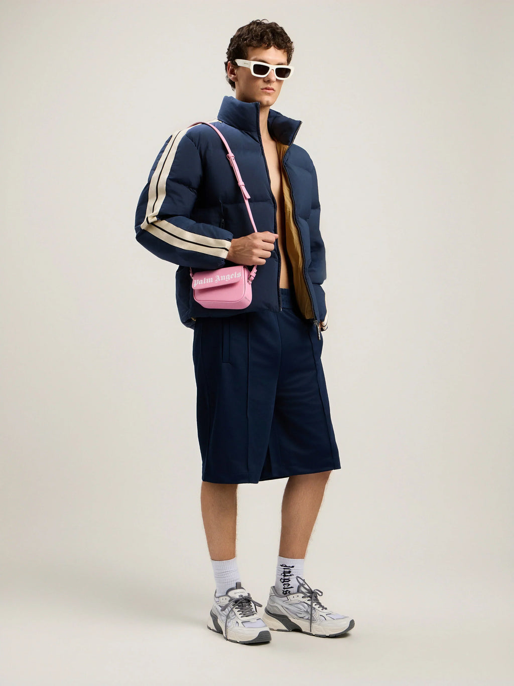 Back Curved Logo Track Shorts