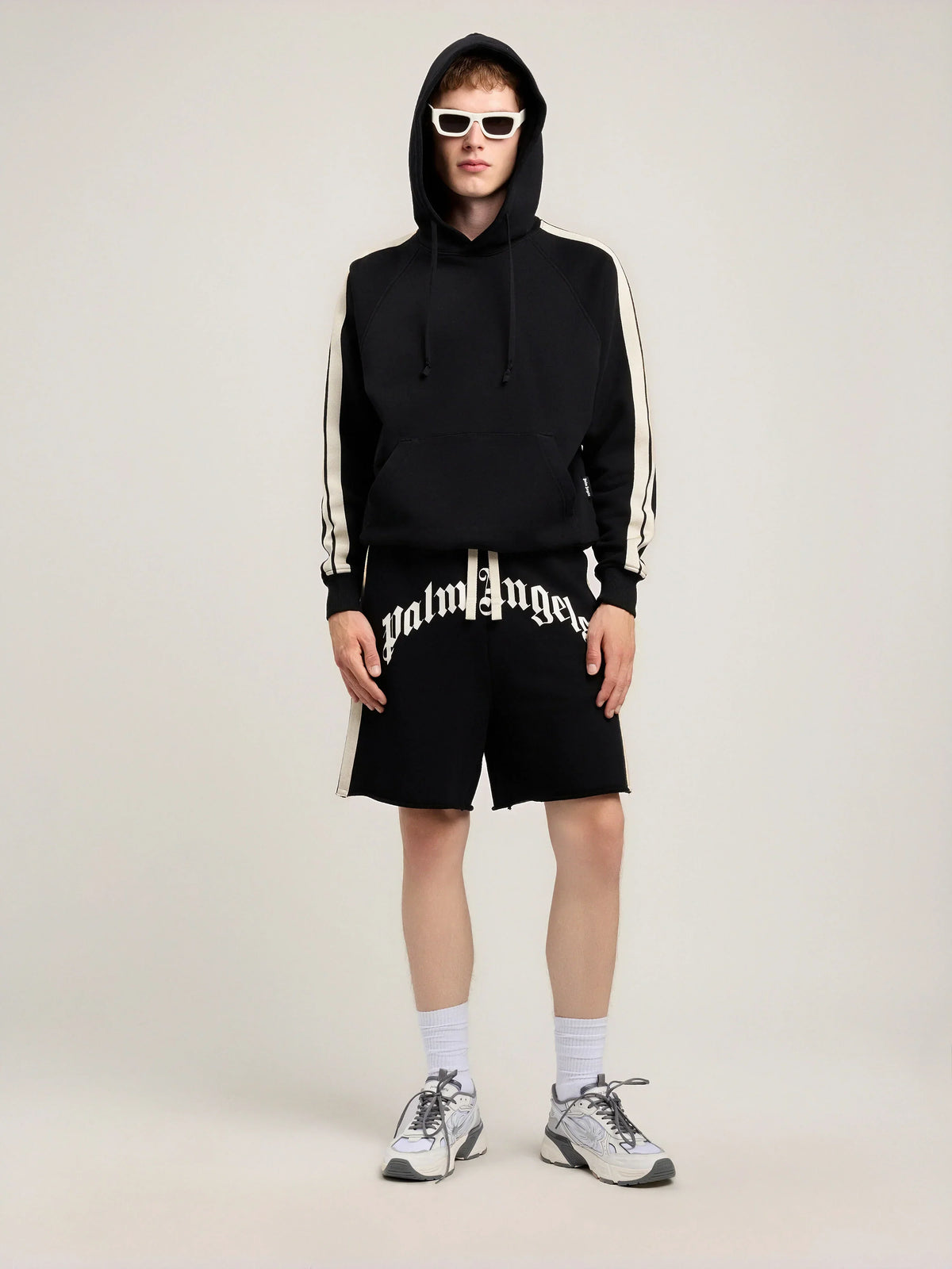 Curved Logo Track Sweatshorts