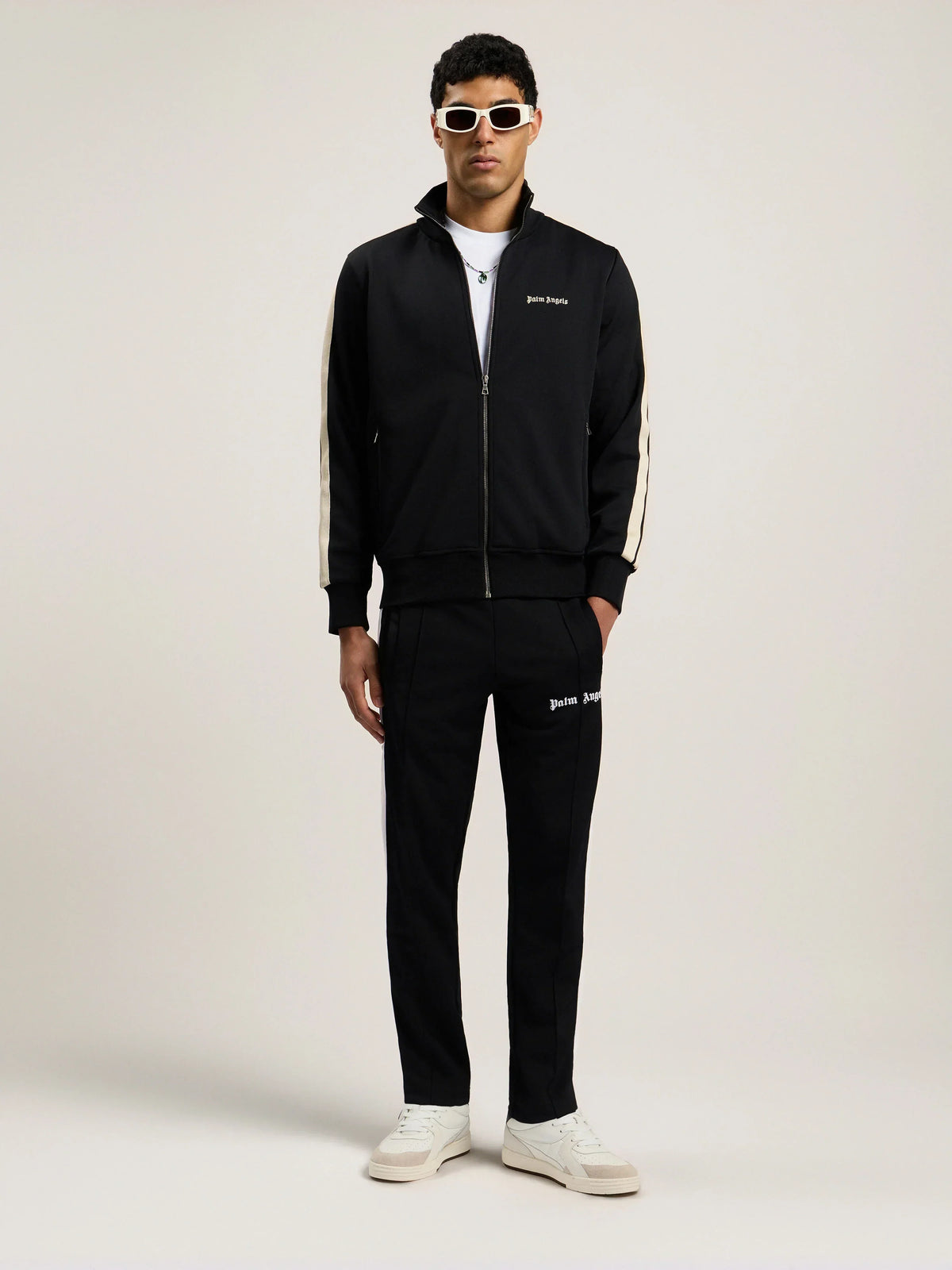CLASSIC LOGO TRACK JACKET BLACK - OFF WH