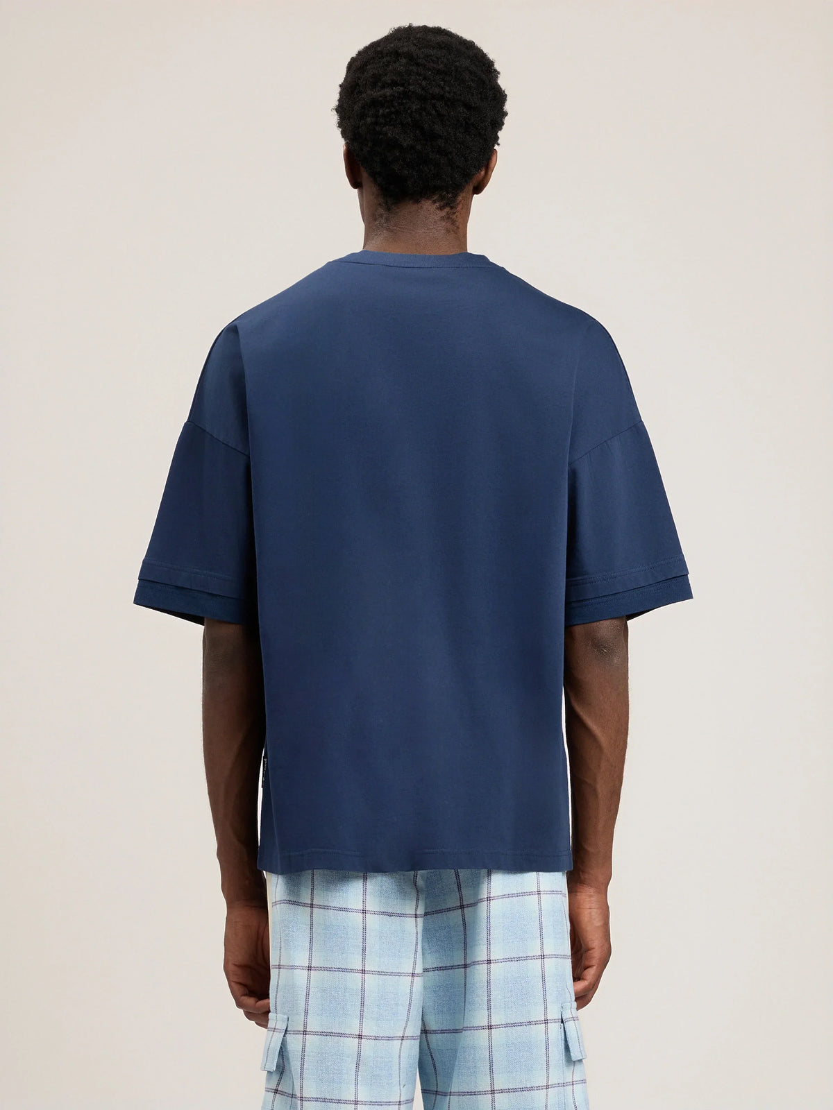 Curved Logo Loose Double T-Shirt