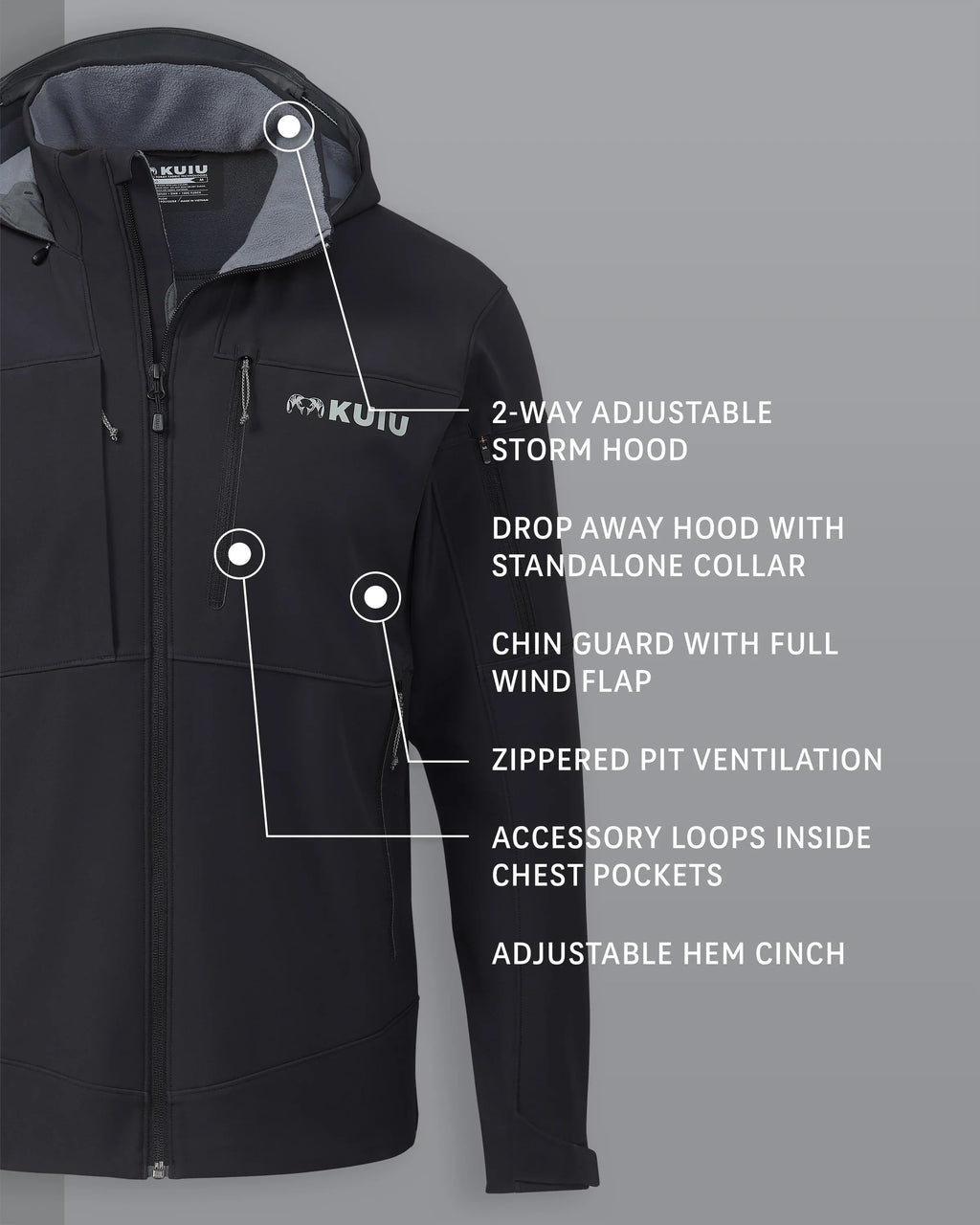 Guide PRO Hooded Jacket | Black