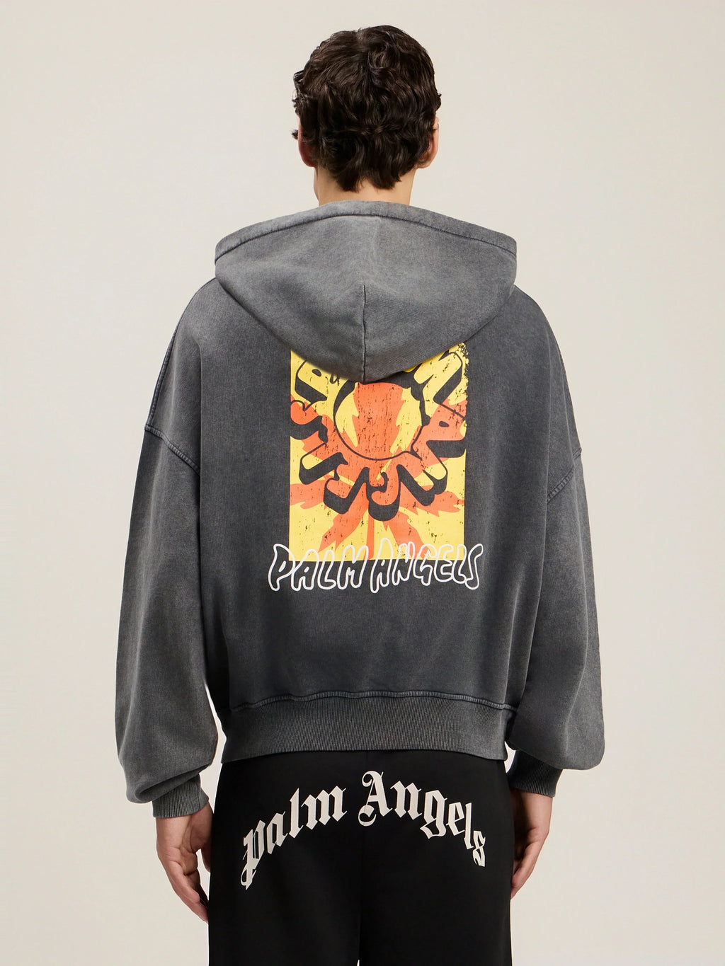 Palm Leaf Loose Zip Hoodie