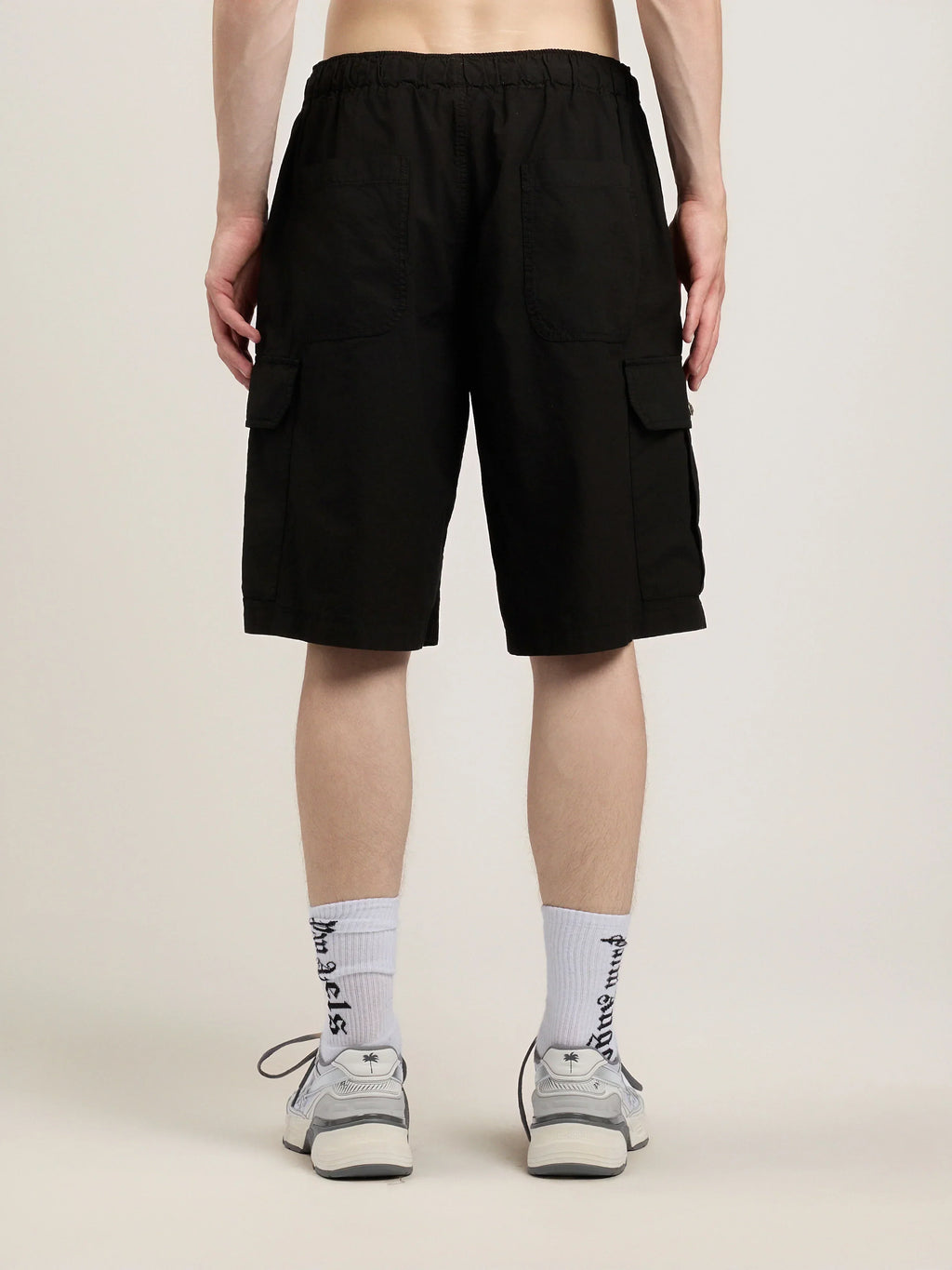 Curved Logo Loose Cargo Shorts