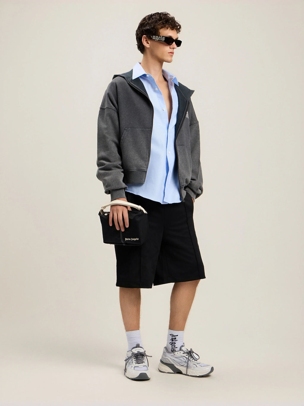 Back Curved Logo Track Shorts