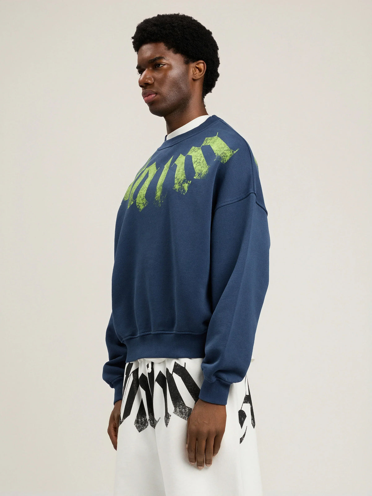 Big Neck Logo Loose Sweatshirt