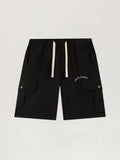 Curved Logo Loose Cargo Shorts