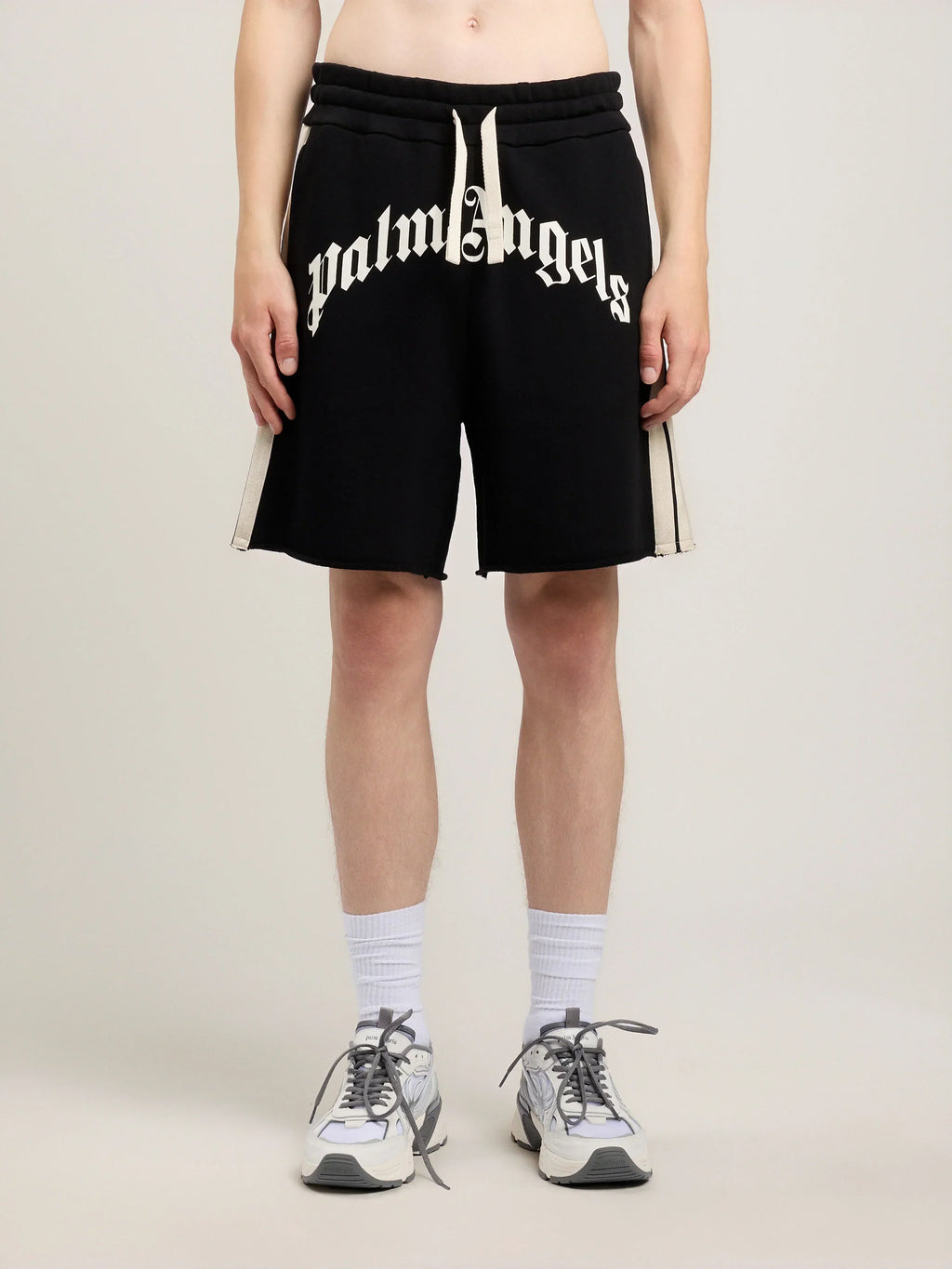 Curved Logo Track Sweatshorts