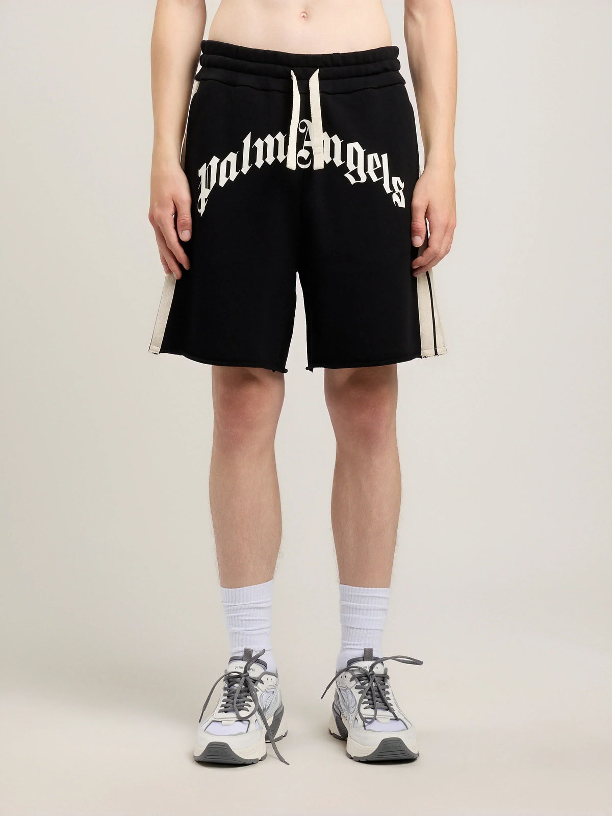 Curved Logo Track Sweatshorts
