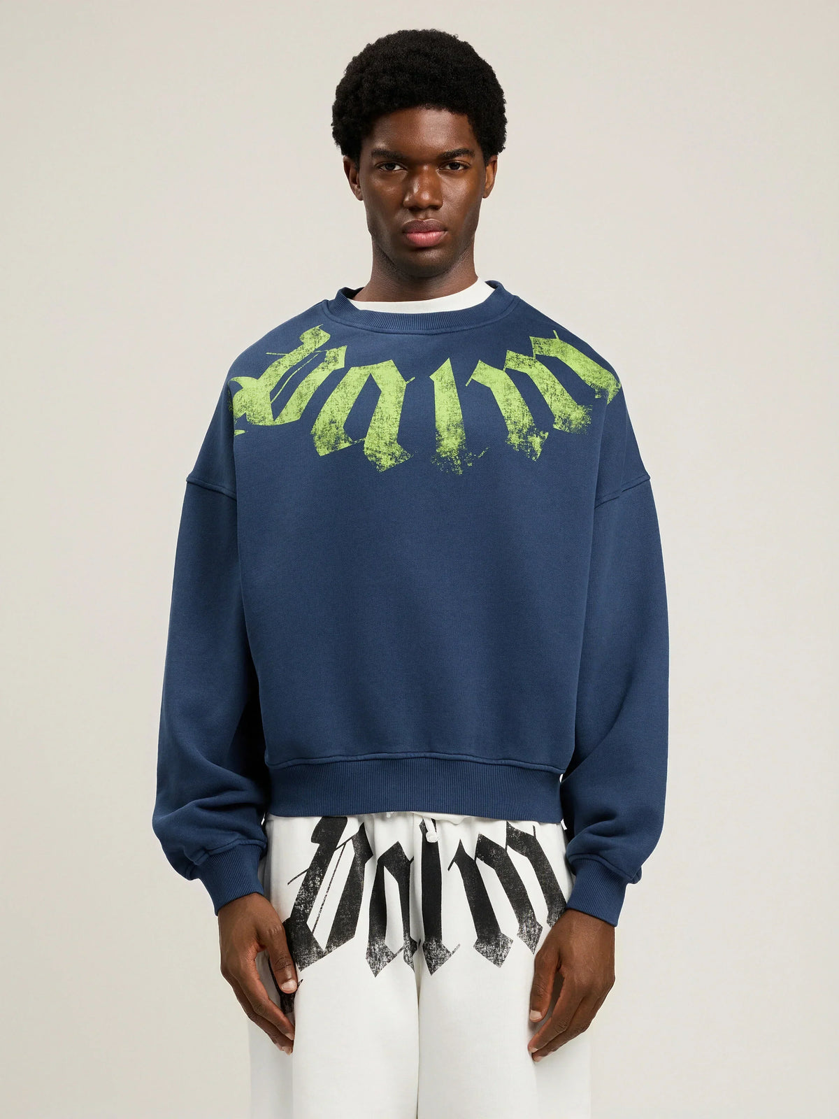 Big Neck Logo Loose Sweatshirt