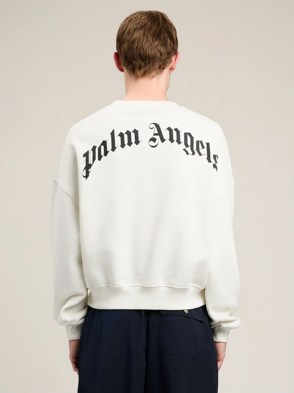 Back Curved Logo Loose Sweatshirt