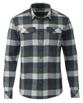 Field Flannel Shirt | Steel Blue Trio